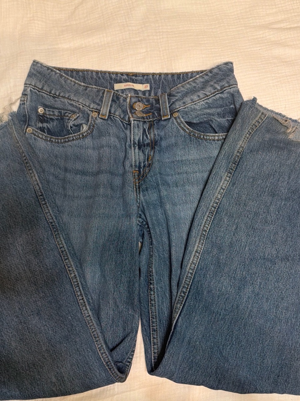 Classic Super Low Blue Women's Jeans